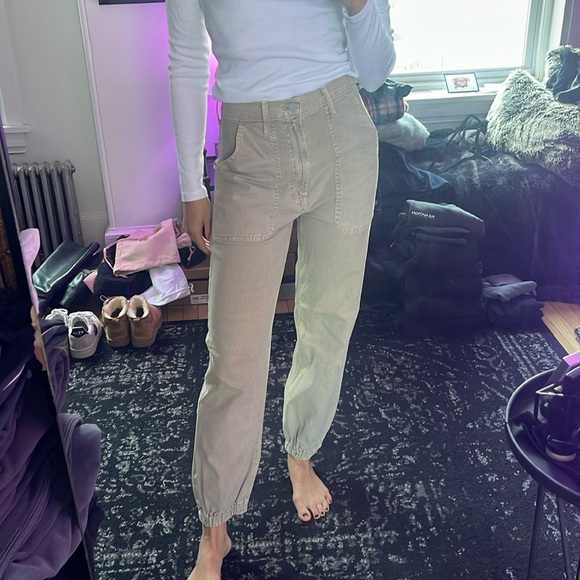 The Wrapper Patch Springy Ankle in Chalk Oxford Tan - Picture 2 of 4